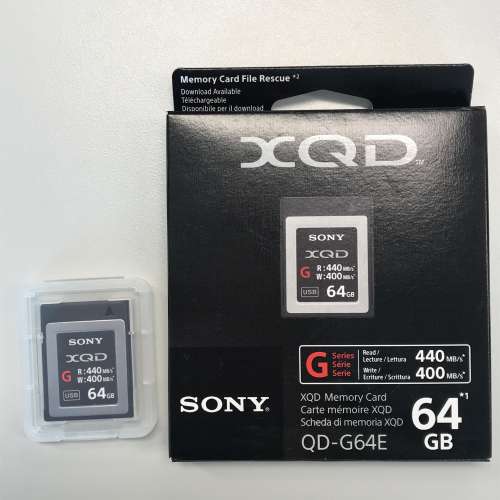 Sony G-series 64GB XQD Nikon Z6 Z7 D4 D5