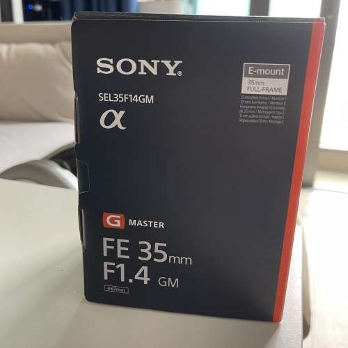 99%new Sony 35mm F1.4 GM「神配sony A1」行貨平賣
