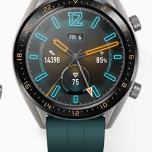 行貨九成新 Huawei Watch GT 46mm  釱灰色不銹鋼 兩星期續航(華為, Samsung Galaxy...