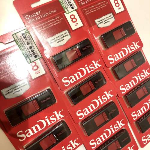 Sandisk 8Gb USB手指 全新行貨貨尾 共5隻