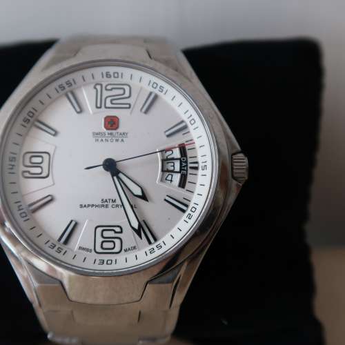 SWISS MILITARY HANOWA Men’s Watch 經典絕版收藏 瑞士男士腕錶 軍錶 手錶 鋼錶 石...