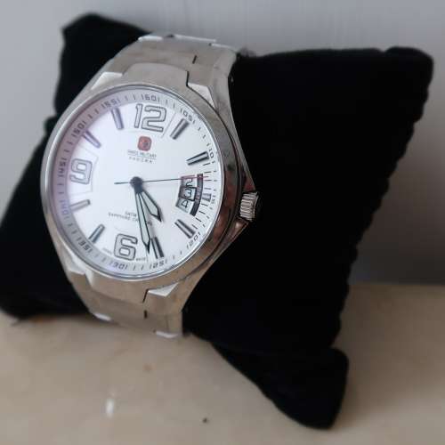 SWISS MILITARY HANOWA Men’s Watch 經典絕版收藏 瑞士男士腕錶 軍錶 手錶 鋼錶 石...