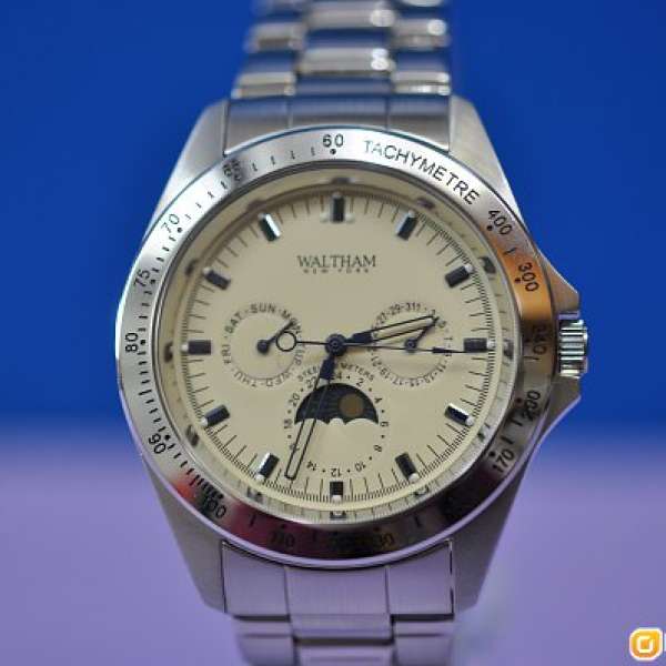 WALTHAM new york 鋼石英腕錶