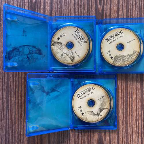 魔戒三部曲 3套齊全港行藍光Blu-Ray (只睇1次)