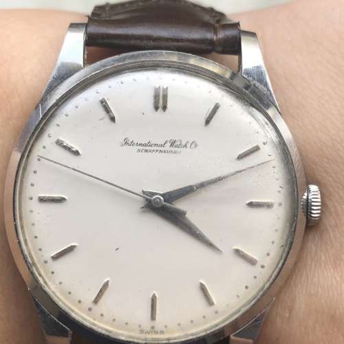 中古 IWC 萬國 Vintage 淨表,34mm不連的,全鋼,三針,手動Cal.853 機芯