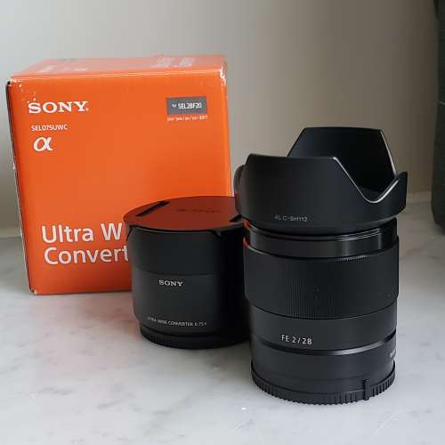 Sony FE 28mm F2 + 0.75x Ultra Wide Converter SEL075UWC