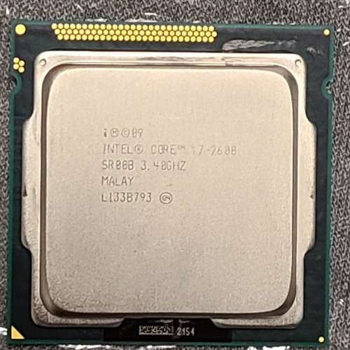 Intel i7 2600 CPU 第2代 i7，100% 正常