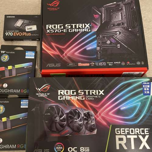 高階電競水冷 9成新 Ryzen 3900X +ASUS Rog X570-Gaming + Asus rog 2080 Super oc