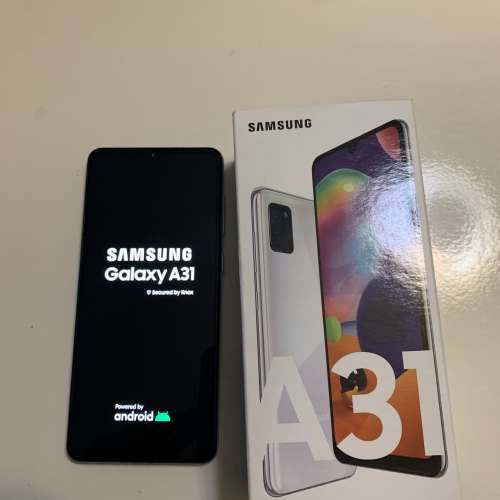Samsung A31 稜鏡白色全套有盒 6+128