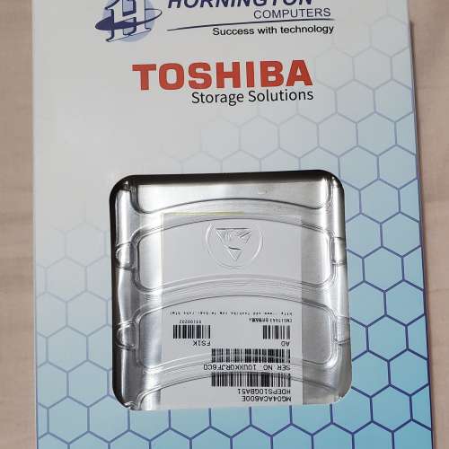 全新 TOSHIBA MC04ACA600E 6TB 3.5吋 7200轉 企業級硬碟