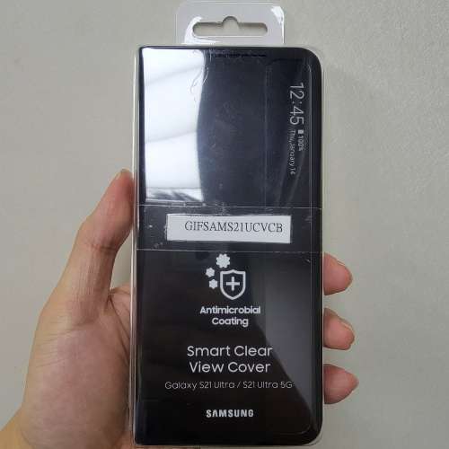 99%新 Samsung Galaxy S21 Ultra 5G 全透視感應保護套 Smart Clear View Cover