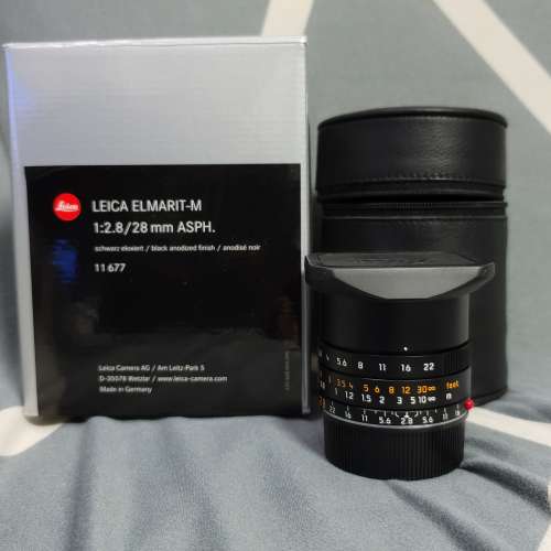 Leica Elmarit-M 28mm F2.8 ASPH Black (11677)