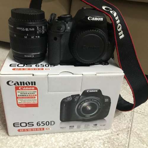 Canon EOS 650D 單反相機連鏡頭叉電等配件