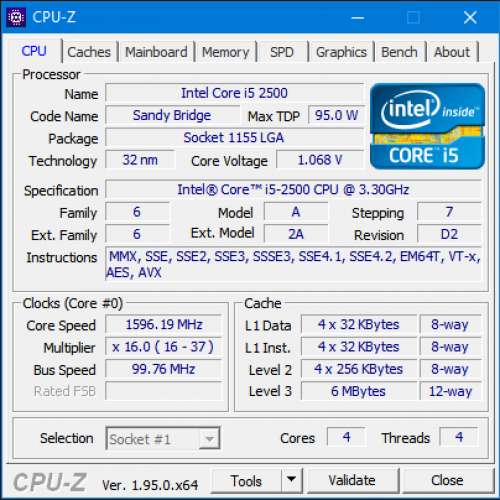 I5-2500 + 2X4GB ram + Gigabyte H61