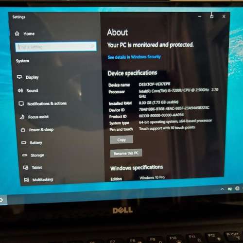 Dell XPS 13 9350 i5 7200u 3K touch screen