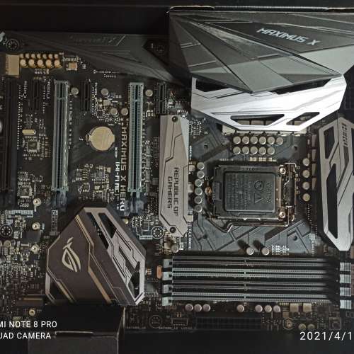 二手 ASUS MAXIMUS X HERO WIFI-AC Z370 DDR4 TYPE-C M.2 LGA1151 ATX MB