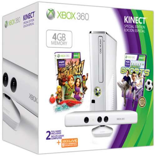 xbox 360 slim 白色限量 板連kinect 和遊戲
