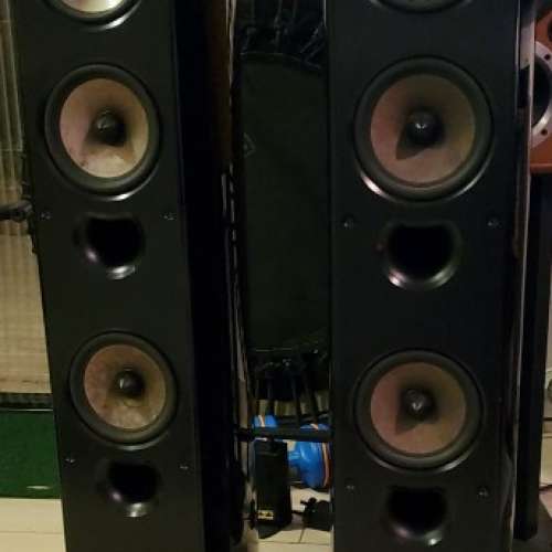 KEF XQ系旗艦 XQ40 座地喇叭 鋼琴黑 tower speakers 二手或全新揚聲器, 影音產品