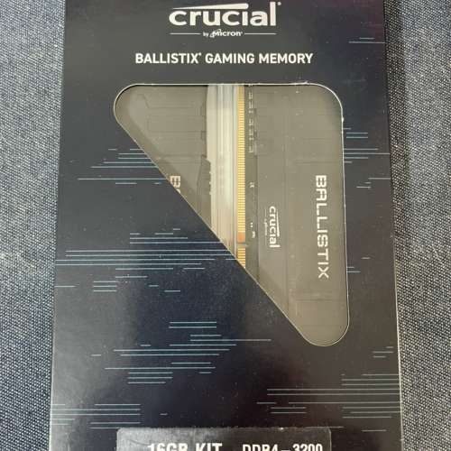 Crucial DDR4 3200MHz 16GB Kit(8GB*2) Black(No RGB) 已開盒