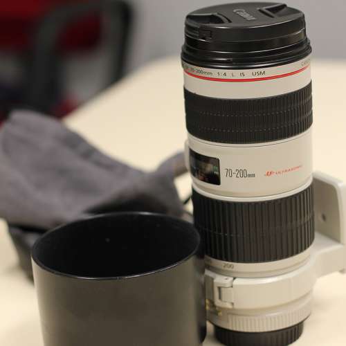 Canon EF 70-200 /f4L IS 鏡片靚仔, 鏡身8成新