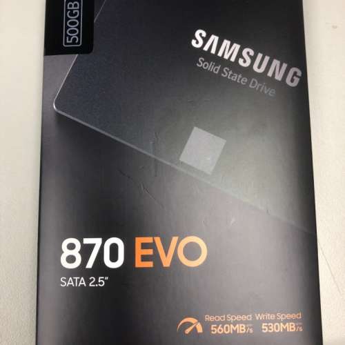 Samsung 870 EVO 500G 2.5” SATA SSD
