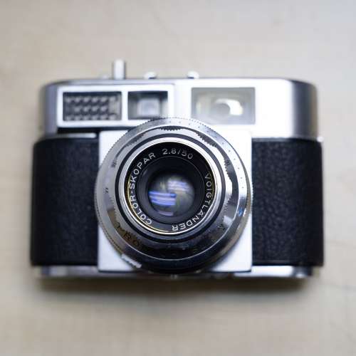西德製福倫達voigtlander vitoMatic II 50mm f2.8 color skopar point&shoot camera...