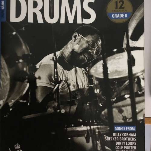 Rockschool Drum Grade 8 Exam Book 爵士鼓八級考試書$120 （2018-2024syllabus）