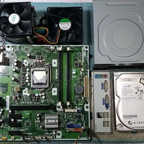 HP廠機拆件 主機板 + i3 2100 +風扇+DVD +Hdd