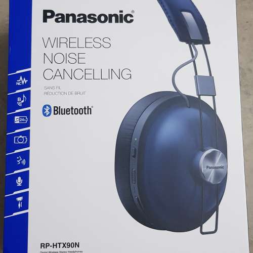 全新 Panasonic Wireless Noise Cancelling Bluetooth Headphones RP-HTX90N 無線藍...