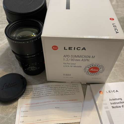 Leica 90mm Summicron-M f/2 APO ASPH （白盒版）