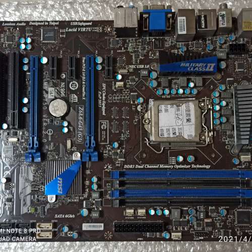 二手 MSI Z68A-G45 (G3) Z68 DDR3 LGA1155 ATX MB