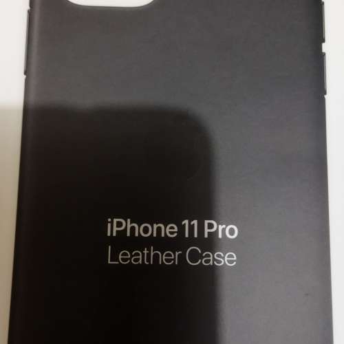 全新港版未開封 Apple原廠iPhone 11 Pro 黑色皮套 Black Leather Case