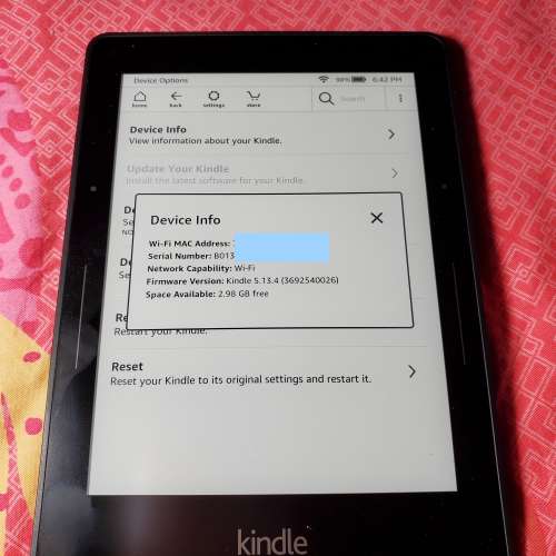 WiFi+3G] Amazon Kindle Voyage 電子書閱讀器美版(黑色) - 4GB - 二手