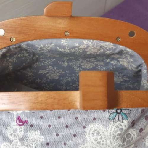 全新Handmade 木口金手袋+散子包套裝