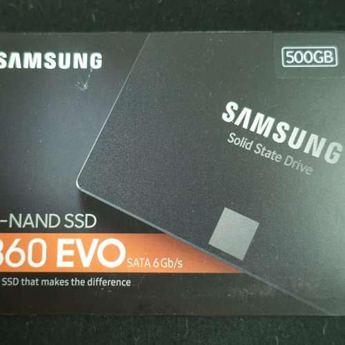Samsung EVO 860 500GB SSD, never used