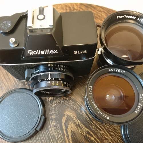 Relleiflex SL26 with Tessar 40/f2.8 / Pro-Tessar 28/f3.2 / Pro-Tessar 80/f4