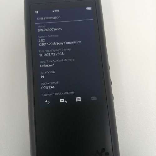 SONY ZX300A 16GB 黑色 已MOD 機