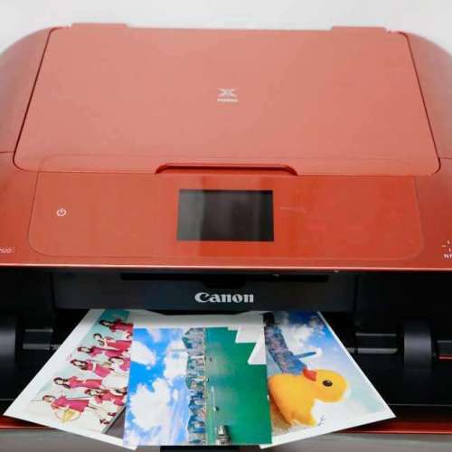 入滿墨水合出稿有NFC功能6色750 751墨盒canon MG 7570 Scan printer--經app直接印...