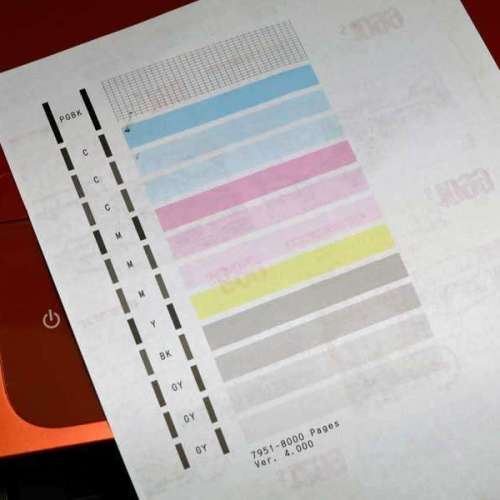 入滿墨水合出稿有NFC功能6色750 751墨盒canon MG 7570 Scan printer--經app直接印...