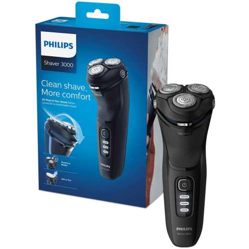 Philips New Series 3000 Wet or Dry Electric Shaver 新款電鬚刨 S3233/52