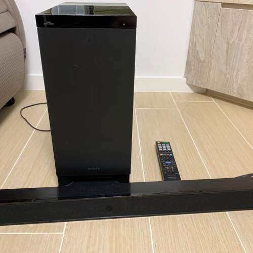 SONY Sound bar + Powered subwoofer and Remote working well