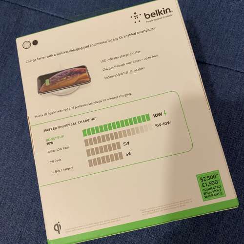 全新 Belkin貝爾金 BOOST↑UP™ BOLD 無線充電器10W