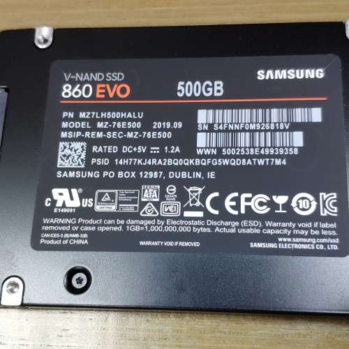 Samsung 860 EVO 500GB SSD