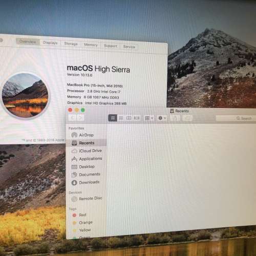 15 inches Macbook Pro 2010 i7 2.8 8gb ssd