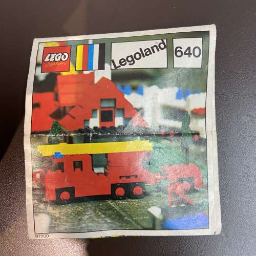 ⭐️70年代樂高消防車，有書齊件無盒。實物如圖。古董 Lego，可遇不可求👍