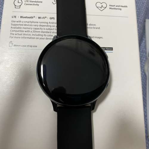 Samsung Galaxy Watch Active 2 Lte 版 黑色 44mm 不銹鋼行貨新淨少用有盒全套齊