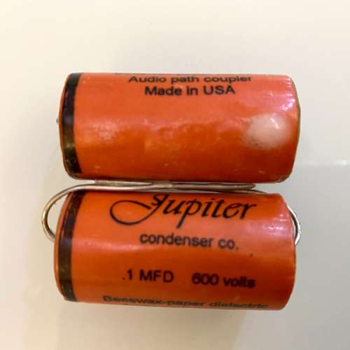 Jupiter Beeswax Paper Foil Capacitor 0.1uF 600V (舊款) x 2