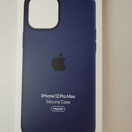 iPhone 12 Pro Max MagSafe 矽膠護殼 - 海軍深藍色 99%新