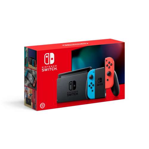 98% Nintendo Switch 大電版行貨 + 2 games (mhr / snack wolrd)