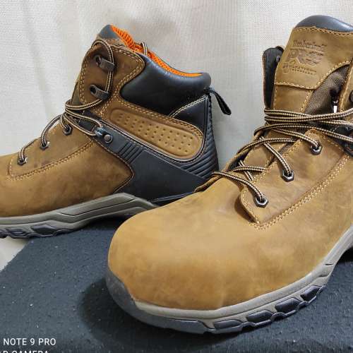 美國Timberland PRO 中筒油皮防水安全靴(歐碼42)